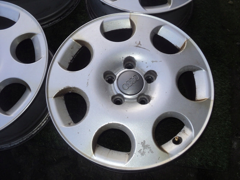4x Alufelge 16 Zoll 6.5" 5x112 50ET Glanz Weiß Audi Rim Wheel FEL1458480535hu