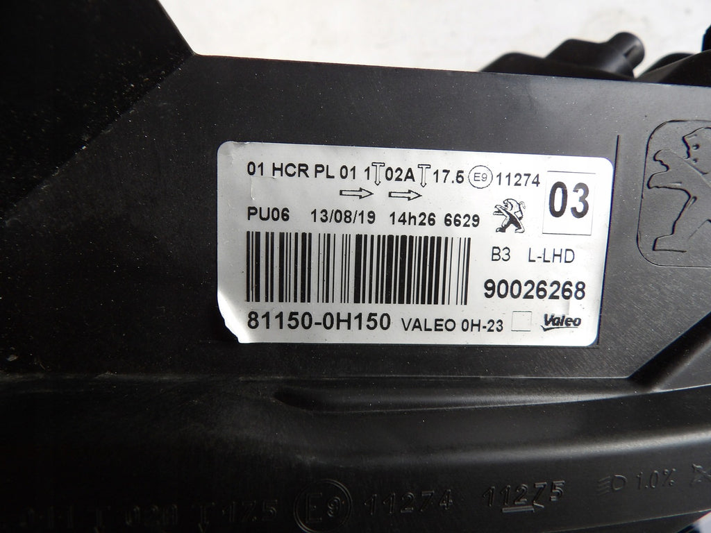 Frontscheinwerfer Peugeot 108 90026268 81150-0H150 Ein Stück (Rechts oder Links)