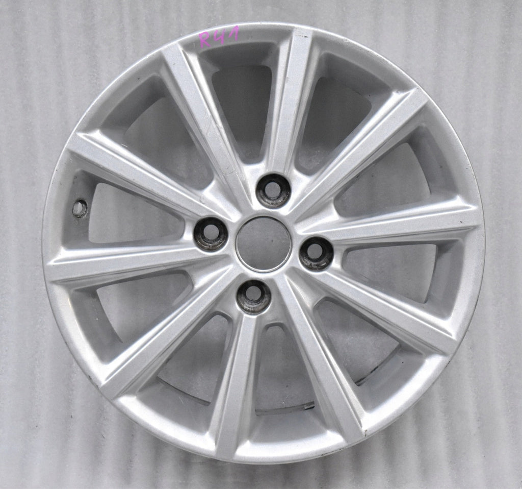 1x Alufelge 16 Zoll 6.5" 4x108 40ET Glanz Silber FV1C-1007-AA Ford Fiesta