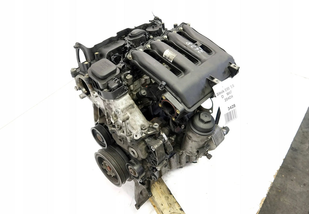 Motor BMW 5 E60 M47D20 2.0 120kW 2007 Diesel Engine Unkomplett