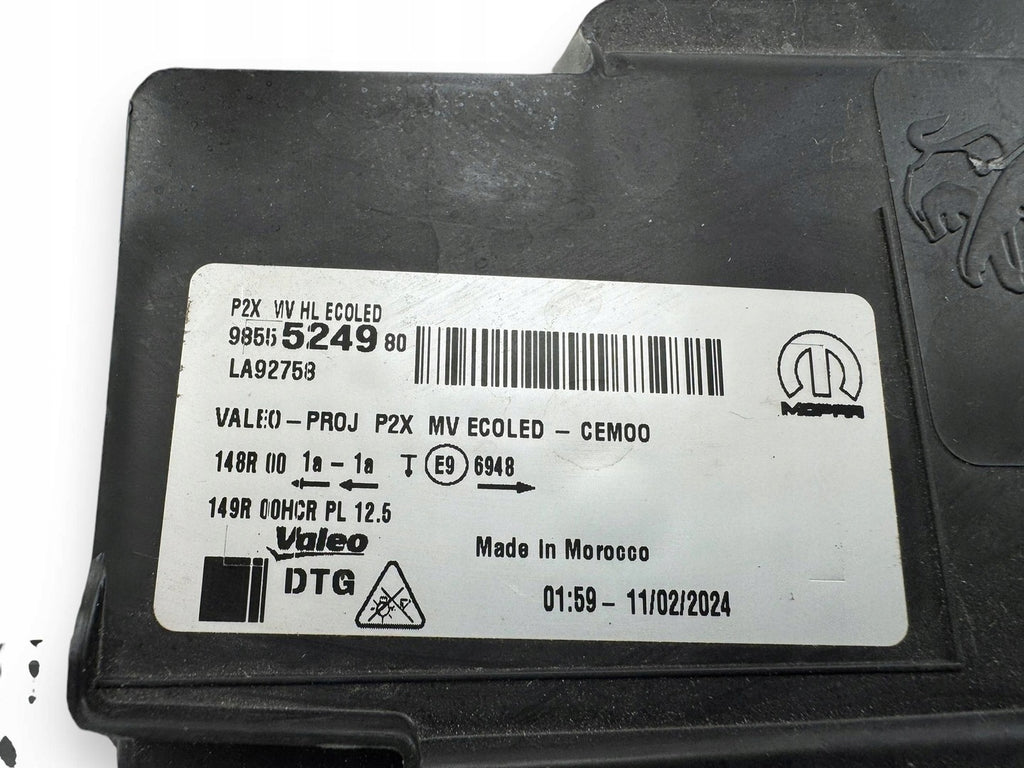 Frontscheinwerfer Peugeot 2008 II 9855524980 Vorderseite Scheinwerfer Headlight