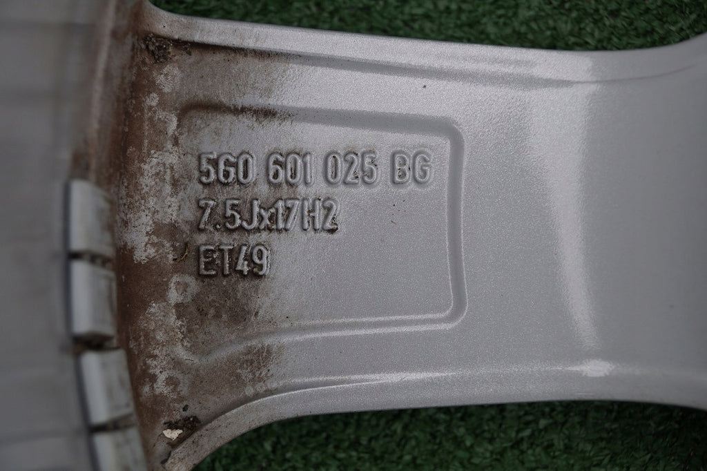 1x Alufelge 17 Zoll 7.5" 5x112 40ET Glanz Silber 5G0601025BG VW Golf Vii FEL1266028183vt