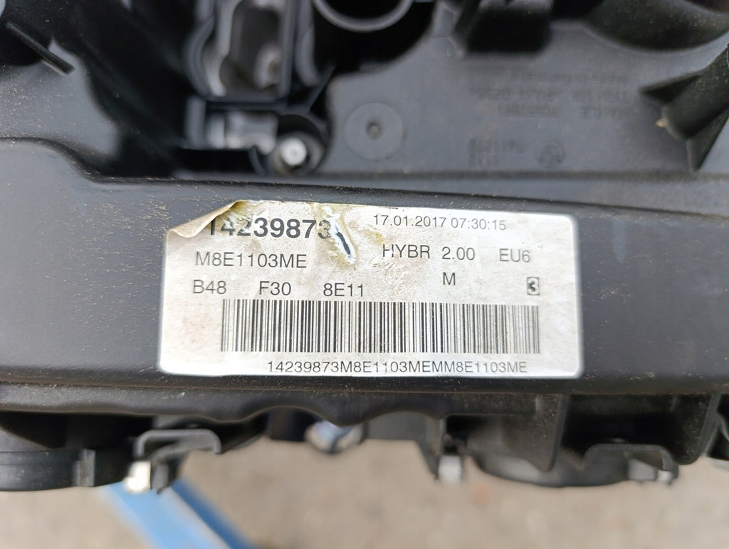 Motor BMW F30 B48B20A 2.0 2017 Benzin Engine Unkomplett
