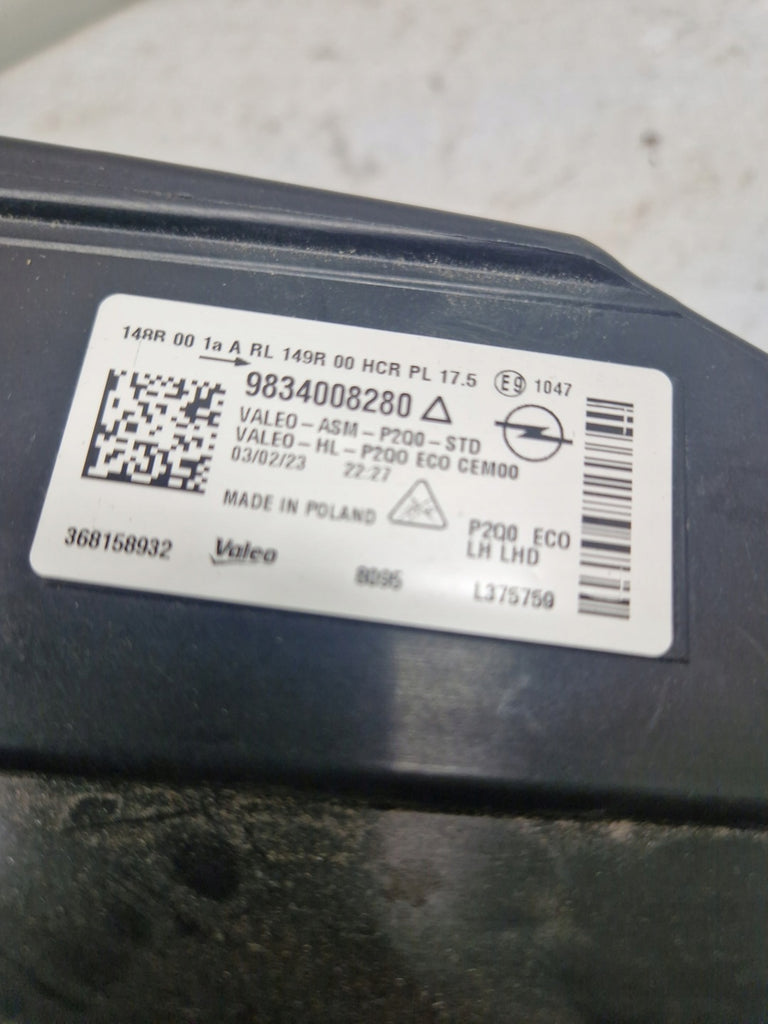 Frontscheinwerfer Opel Mokka 9834008280 LED Links Scheinwerfer Headlight SCH5869761217kw