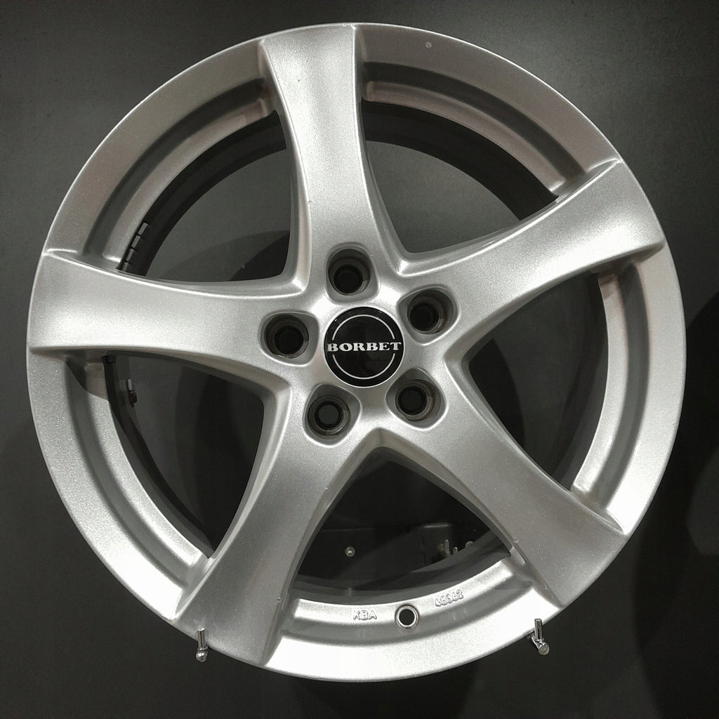 4x Alufelge 17 Zoll 7.0" 5x112 48ET Silber Seat Leon Golf VII II I Rim Wheel FEL4244174366oy