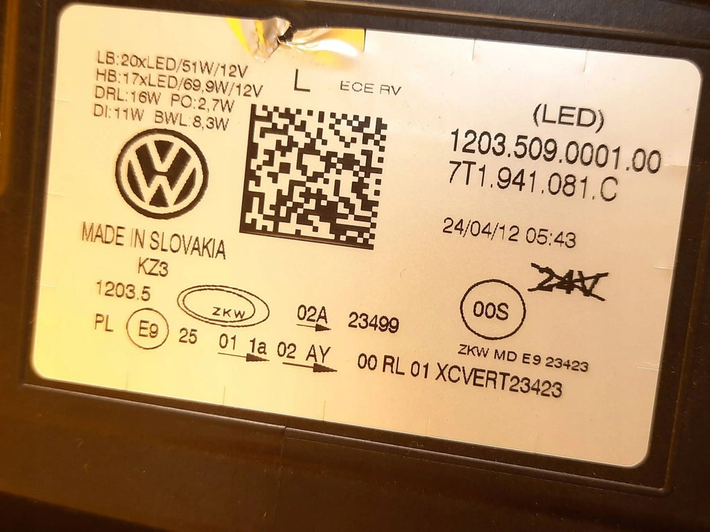 Frontscheinwerfer VW T7 7T1941081C LED Links Scheinwerfer Headlight