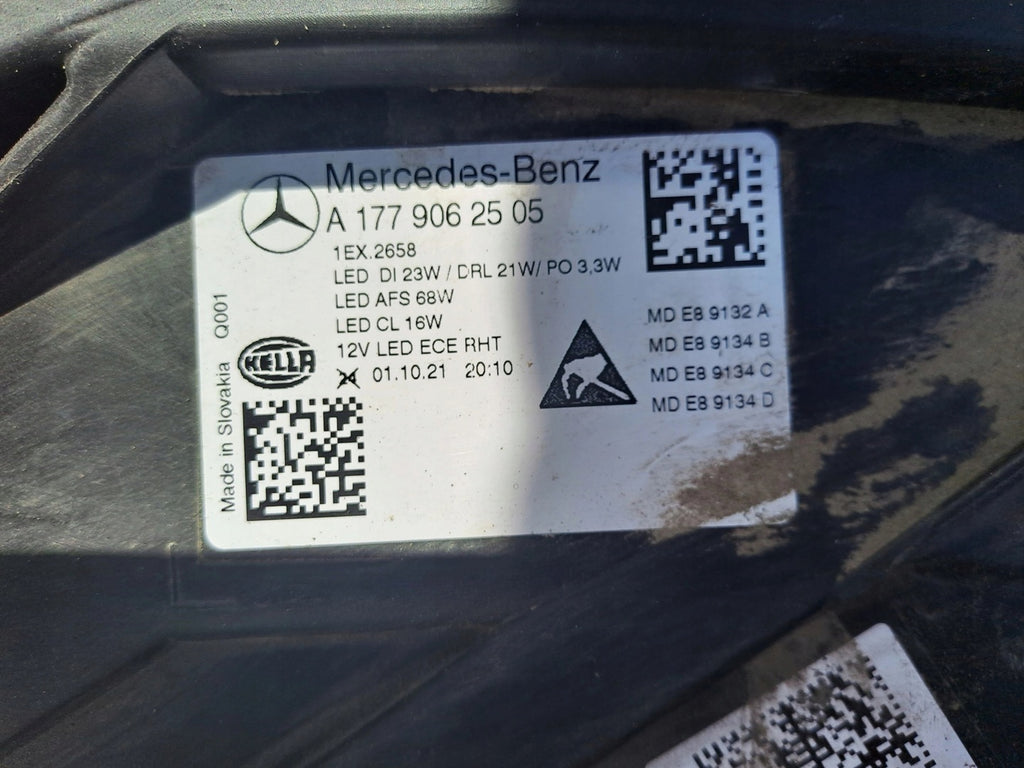 Frontscheinwerfer Mercedes-Benz W177 A1779062505 LED Rechts oder Links SCH2398932551ug