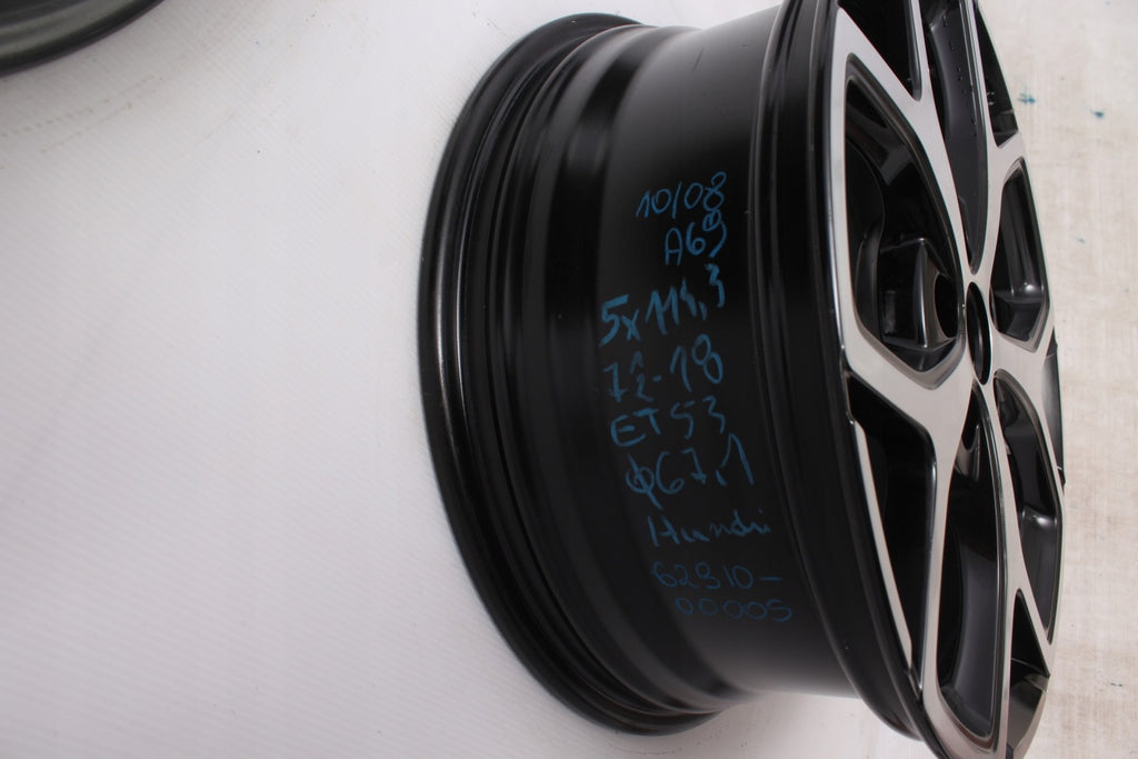 1x Alufelge 18 Zoll 7.5" 5x114.3 53ET Hyundai Rim Wheel FEL1703223317cr