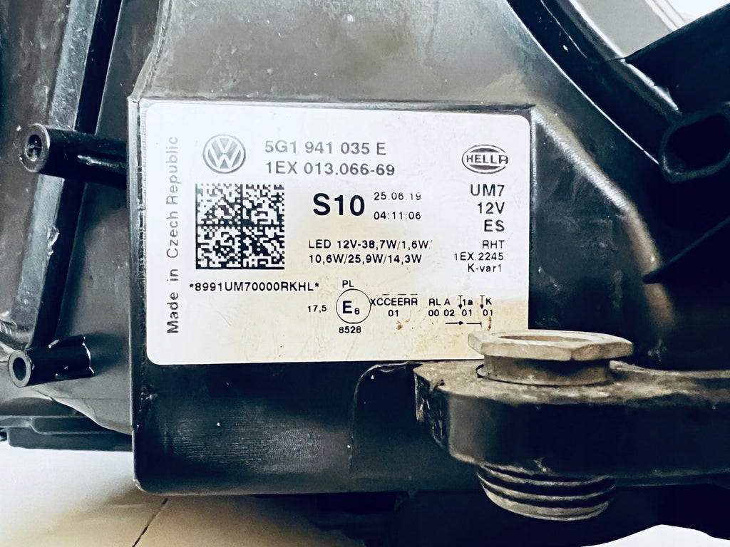 Frontscheinwerfer VW Golf VII 5g1 5G1941035E 5G1941081F LED Links Headlight SCH9765277422ph