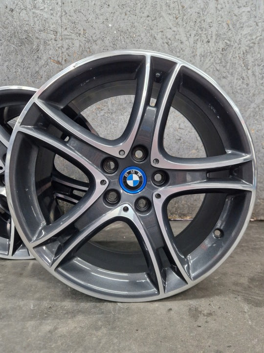 4x Alufelge 18 Zoll 8.0" 5x112 57ET Glanz Grau 6855092 BMW F45 F46 Mg Rim Wheel FEL8764399915we