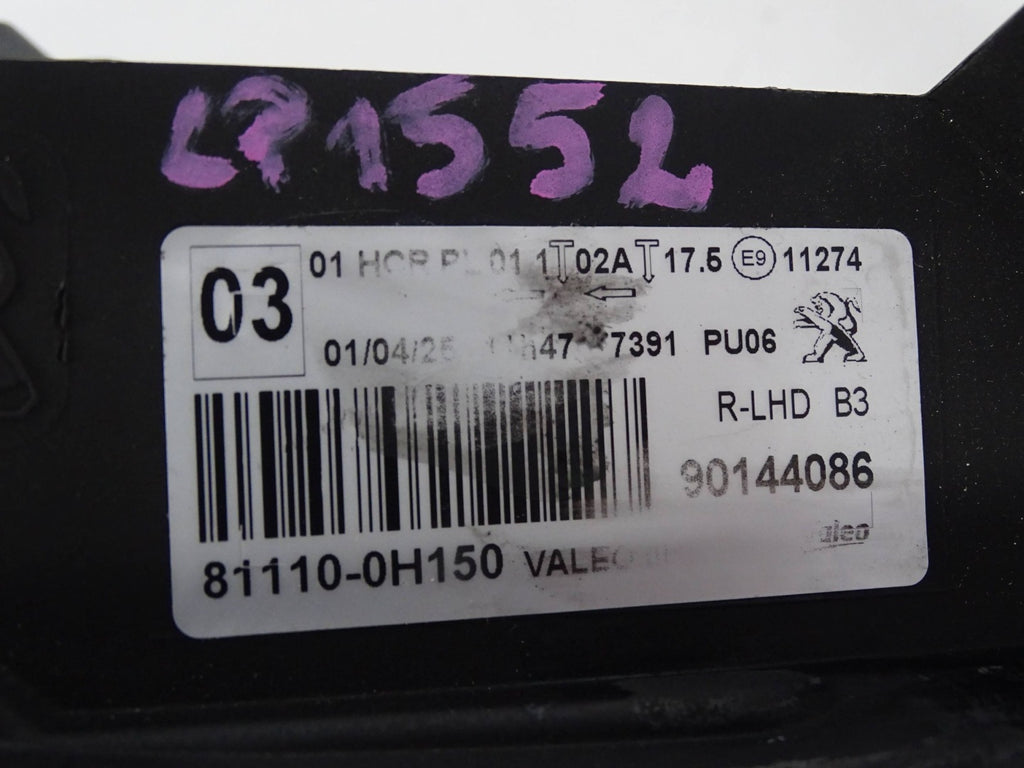 Frontscheinwerfer Peugeot 108 81110-0H150 Links Scheinwerfer Headlight SCH8900829160no