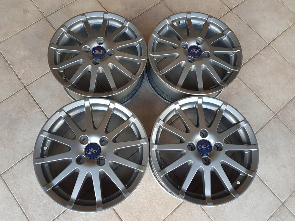 4x Alufelge 16 Zoll 6.0" 4x108 52 5ET Glanz Graphit 4S6J1007AA Ford Fiesta I FEL4162538156vf