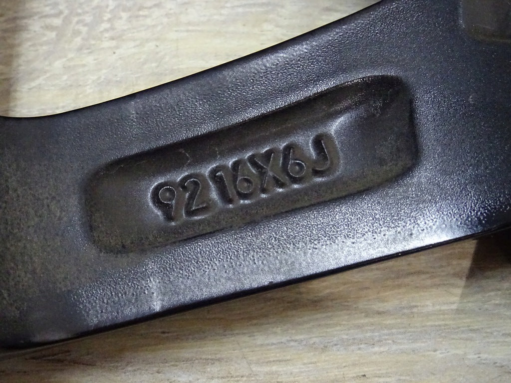 1x Alufelge 16 Zoll 6.0" 5x100 50ET Glanz Schwarz PW457-0D004 Toyota 4 Yaris FEL4463905471nw