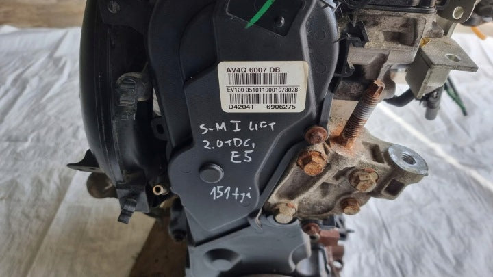 Motor Ford Fiesta II Fbd D4204T 2.0 TDCI 97PS 71kW 151TKm Diesel Unkomplett MOT5086701151cv