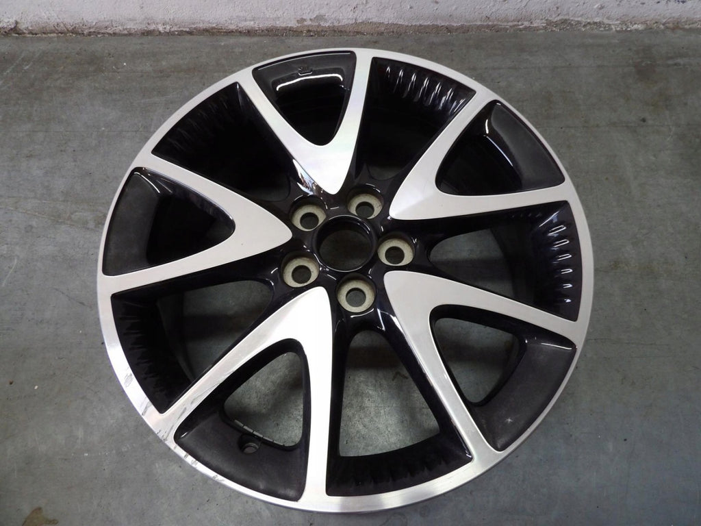 1x Alufelge 17 Zoll 6.5" 5x100 50ET Glanz Schwarz Toyota 4 Yaris Rim Wheel FEL3428387616uw