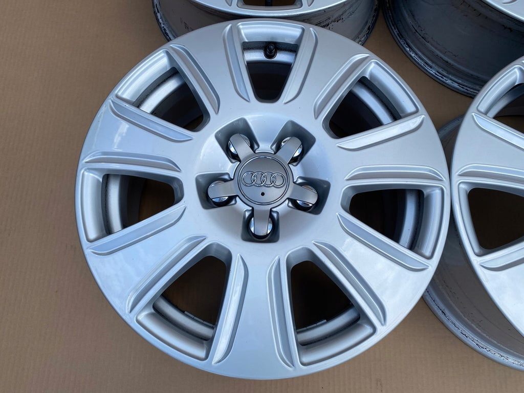 4x Alufelge 16 Zoll 6.5" 5x112 33ET Glanz Silber 8U0601025 Audi A4 A3 Rim Wheel