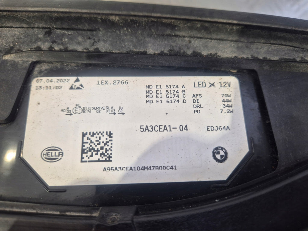 Frontscheinwerfer BMW IX I20 5A3CEA1-04 Laser Links Scheinwerfer Headlight SCH8307000355ir
