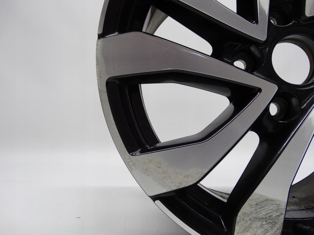 1x Alufelge 16 Zoll 7.0" 5x112 48ET Glanz Schwarz 5H0601025AC VW Golf Viii