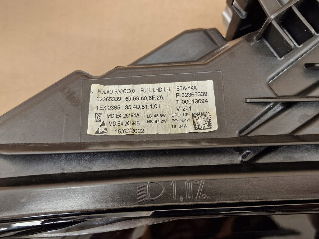Frontscheinwerfer Volvo V60 II S60 III 32365339 LED Links Scheinwerfer Headlight SCH2064822148nc