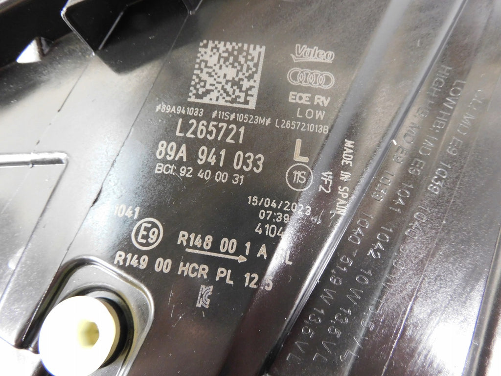 Frontscheinwerfer Audi E Tron E-Tron 89A941033 Full LED Links Headlight SCH7505878432bk