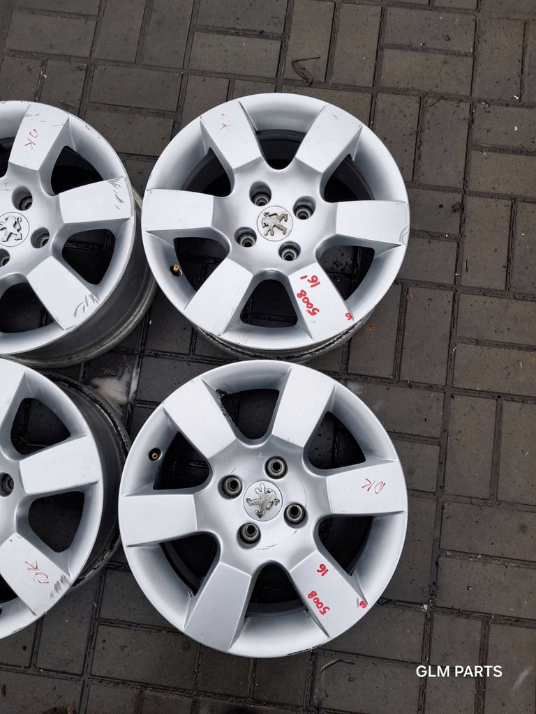 4x Alufelge 16 Zoll 7.0" 4x108 29ET Glanz Silber 9685783880 Peugeot 5008 FEL2864005192vd