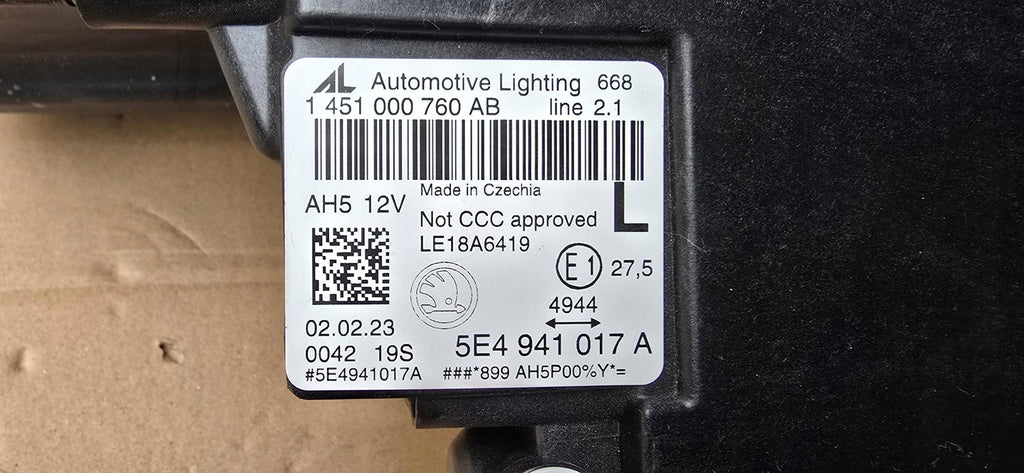 Frontscheinwerfer Skoda Octavia 5E4941017 LED Links Scheinwerfer Headlight SCH3706946151eo