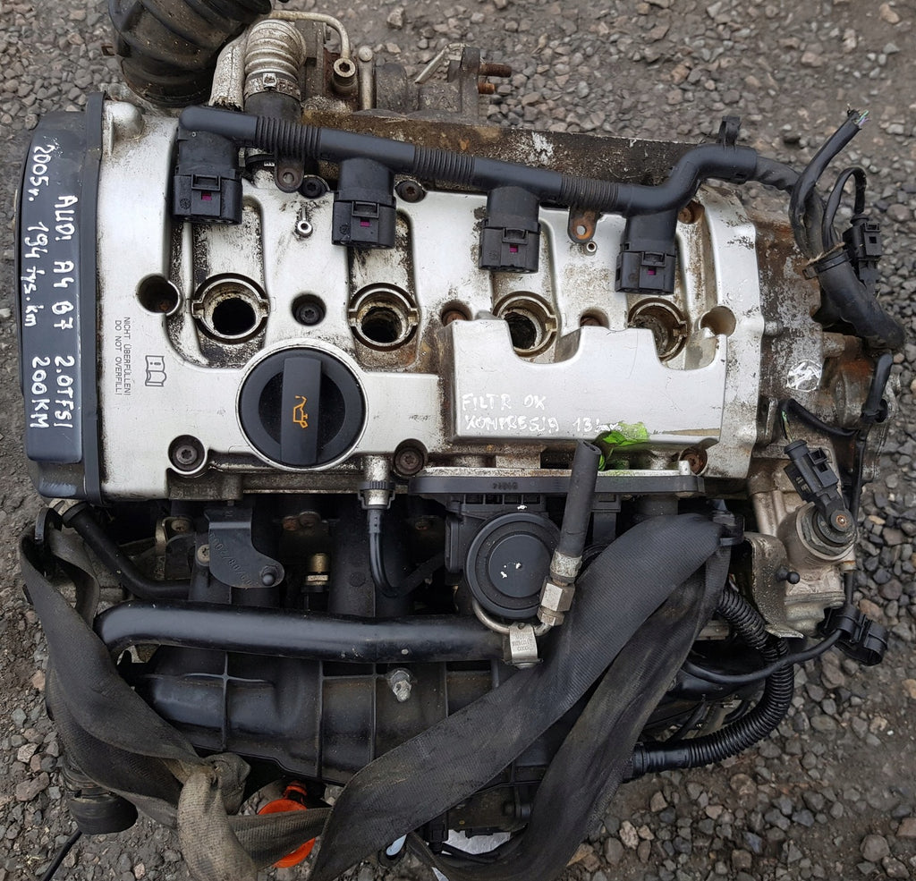Motor Audi A4 B7 MERCEDES413 2.0 TFSI 200PS 147kW 194TKm 2005 Benzin Komplett
