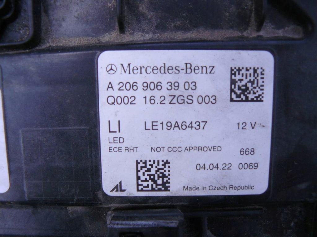 Frontscheinwerfer Mercedes-Benz W206 A2069063903 LED Links Headlight SCH4454199030bz