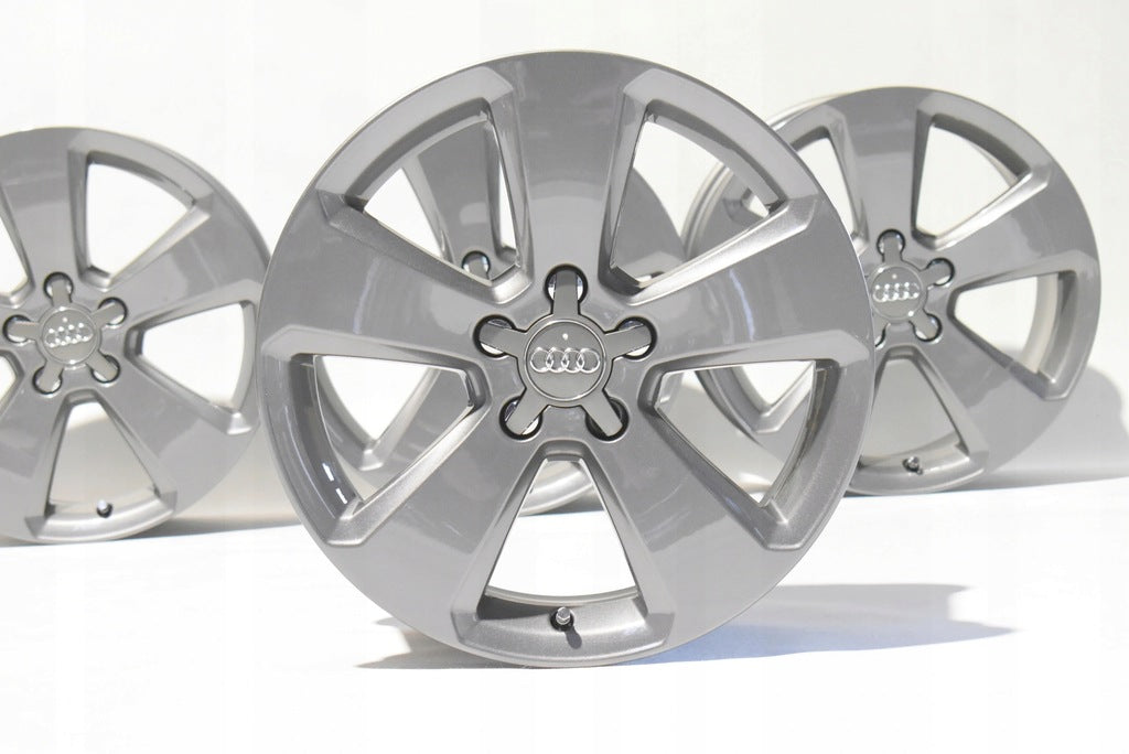 4x Alufelge 17 Zoll 7.5" 5x112 51ET Glanz Grau 8V0601025BK Audi C6 Rim Wheel FEL1698762890te