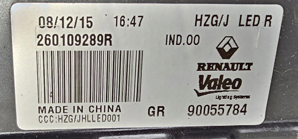 Frontscheinwerfer Renault Koleos II 260109289R Rechts Scheinwerfer Headlight SCH5629624787kt
