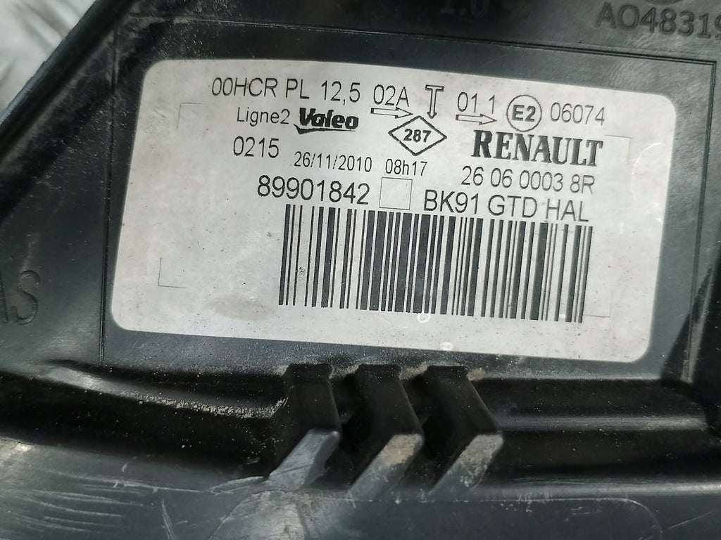 Frontscheinwerfer Renault Laguna III 260600038R 89901842 Links Headlight SCH9281143610rq