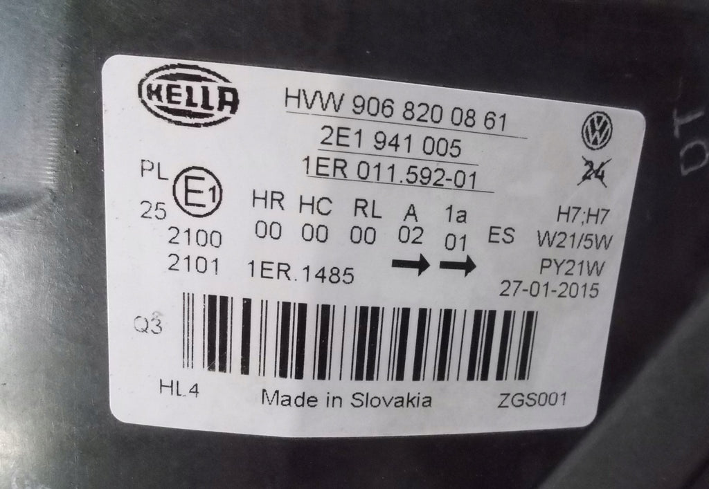 Frontscheinwerfer VW Crafter 2E1941005 1ER011592 Links Scheinwerfer Headlight SCH4715820561xl