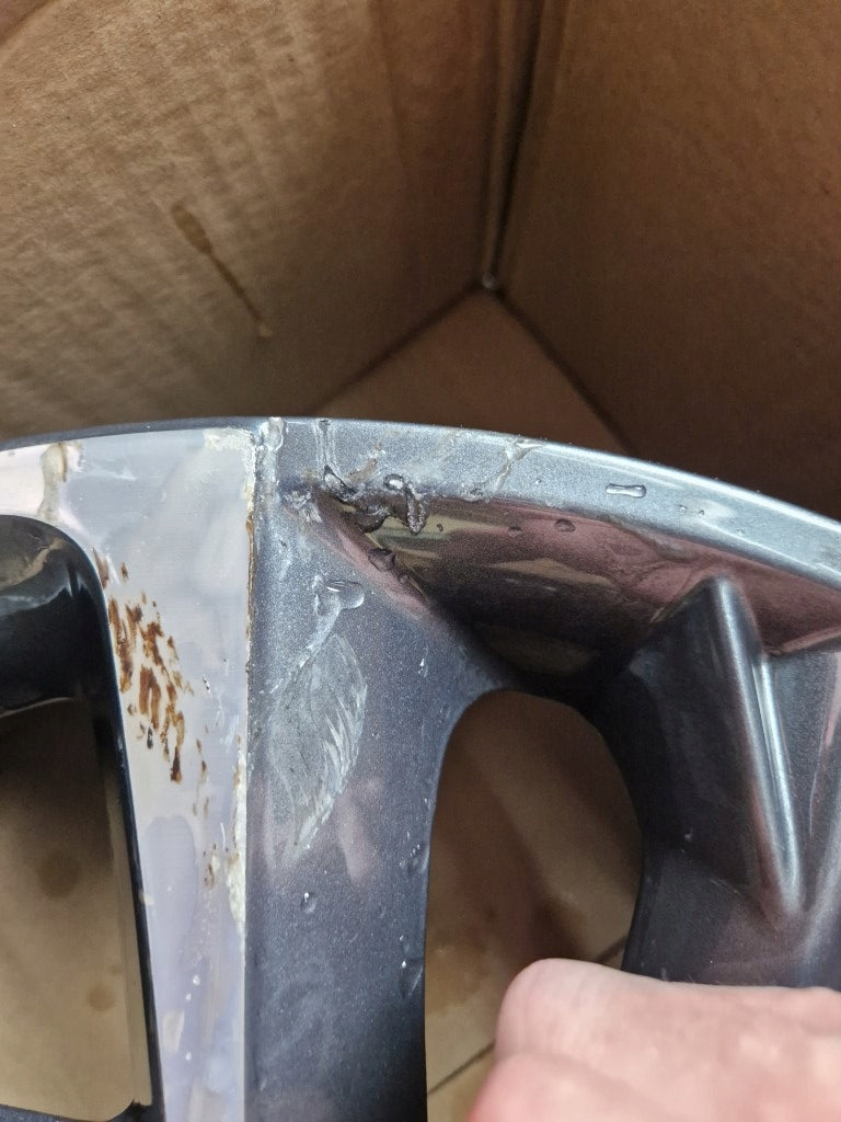 1x Alufelge 17 Zoll 7.0" 5x114.3 53ET Glanz Graphit 52910-G4700 Hyundai I30 Mg