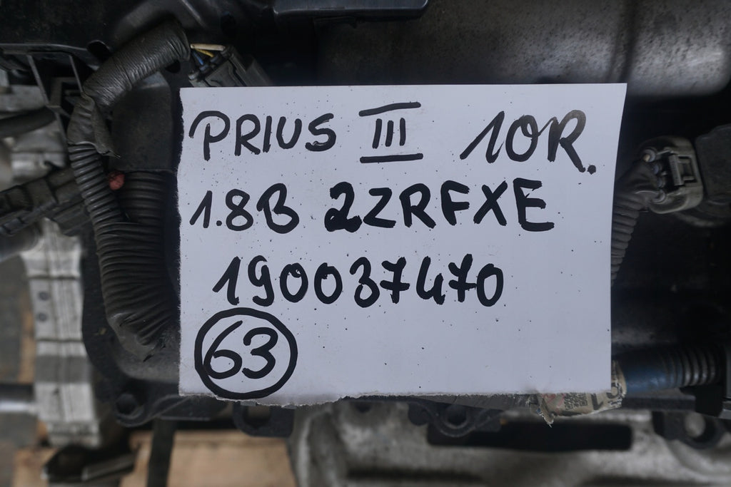 Motor Toyota Prius 2ZRFXE 1.8 217TKm 2010 Hybrid Engine Unkomplett