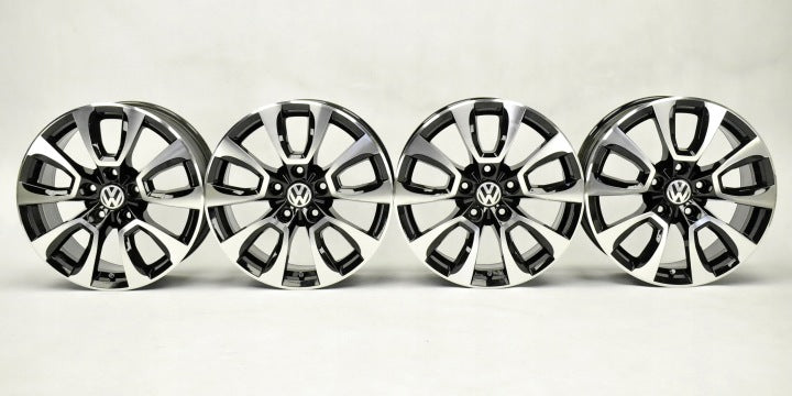 4x Alufelge 17 Zoll 8.0" 5x120 49ET Glanz Schwarz 2H6601025A VW Amarok Rim Wheel FEL3946855473wd