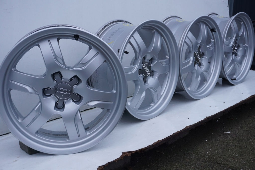 4x Alufelge 17 Zoll 7.5" 5x112 28ET Glanz Silber 8T0601025B Audi A4 Rim Wheel FEL4636782446eq