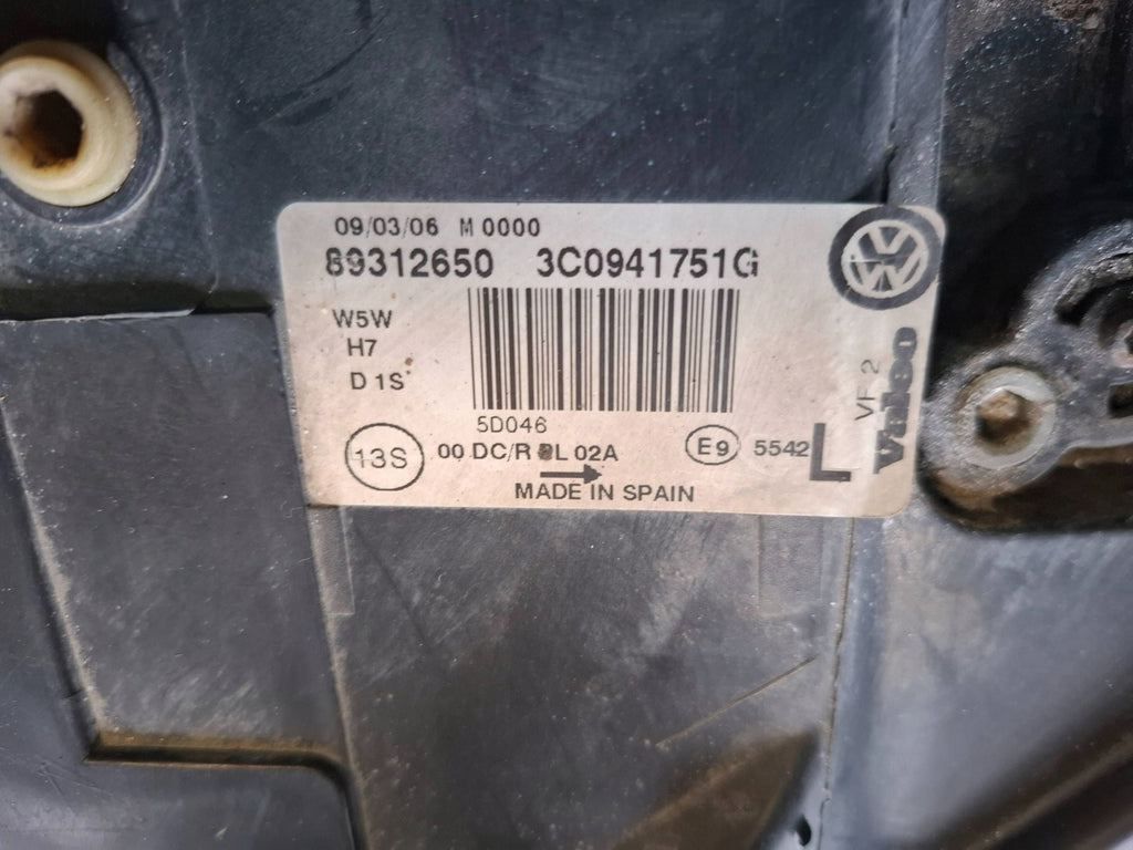 Frontscheinwerfer VW Passat 3C0941751G 89312650 Links Scheinwerfer Headlight SCH6774033130rn