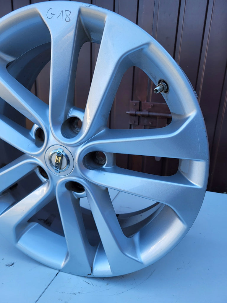 1x Alufelge 17 Zoll 7.0" 5x114.3 47ET Glanz Silber Nissan I 1 Rim Wheel FEL3865633118ek