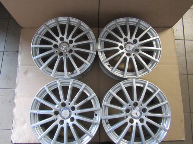 1x Alufelge 16 Zoll 6.5" 5x112 38ET Matt Silber A2054012502 Mercedes-Benz