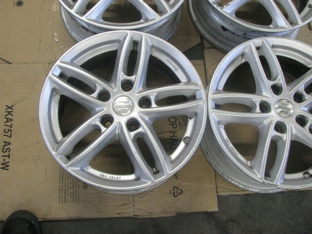 4x Alufelge 16 Zoll 6.5" 5x114.3 40ET Glanz Silber KBA48457 Nissan I Rim Wheel FEL3450940729go