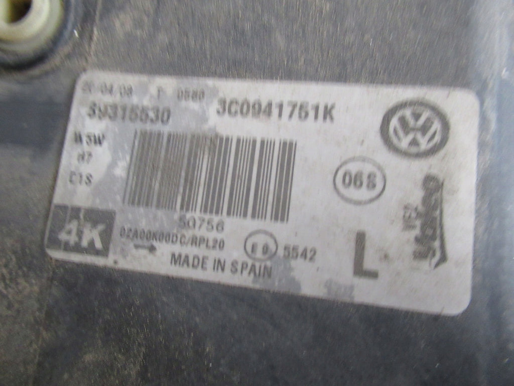 Frontscheinwerfer VW Passat 3C0941751K 89315530 Xenon Links Headlight SCH4374532127mv