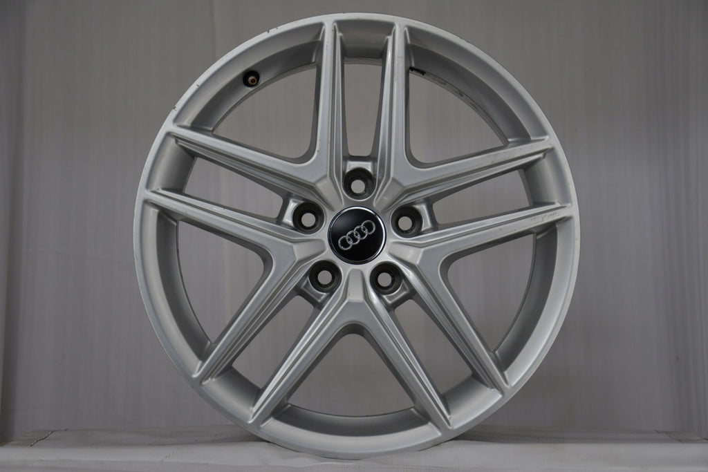 4x Alufelge 17 Zoll 6.5" 5x112 28ET Glanz Silber 8W9601025D Audi Rim Wheel FEL9086777773sq