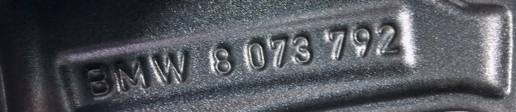 1x Alufelge 20 Zoll 9.5" 5x112 43ET Glanz Graphit 8073792 BMW Rim Wheel FEL4656931435bl