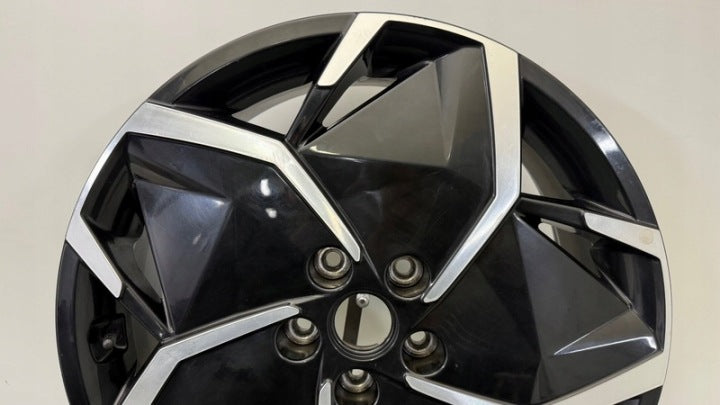 1x Alufelge 19 Zoll 7.5" 5x114.3 49 5ET Glanz Schwarz 52910-G1110 Hyundai I FEL6876782074om