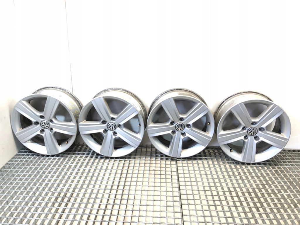 4x Alufelge 16 Zoll 6.5" 5x112 46ET Glanz Silber 5G0601025BN VW Golf VII I FEL4354305211zy