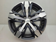 Load image into Gallery viewer, 1x Alufelge 18 Zoll 7.5" 5x108 49ET Glanz Schwarz 9811635077 Peugeot 5008 Ii FEL8909627896wy