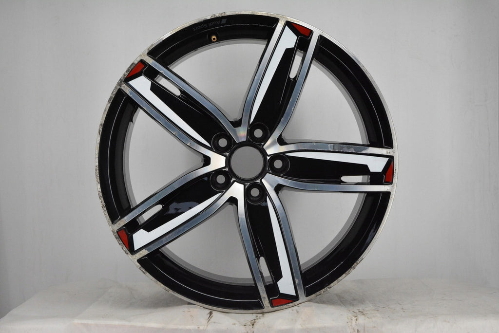 1x Alufelge 19 Zoll 8.0" 5x112 49ET Glanz Schwarz 8V0601025GK Audi Rim Wheel