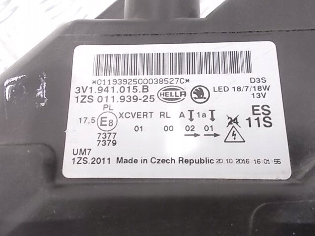 Frontscheinwerfer Skoda Superb III 3V1941015B Xenon Links Scheinwerfer Headlight