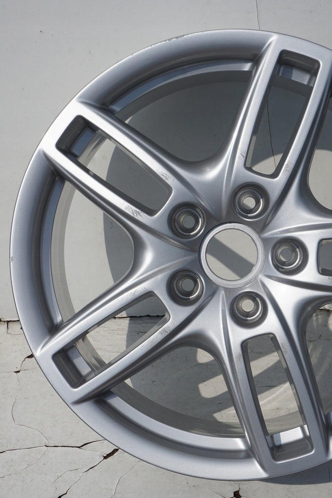 1x Alufelge 19 Zoll 8.5" 5x130 59ET Glanz Schwarz 7P5601025A Porsche Rim Wheel