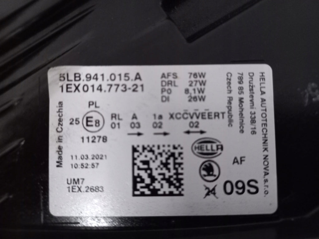 Frontscheinwerfer Skoda Enyaq 5LB941015A LED Links Scheinwerfer Headlight SCH4422863254xc